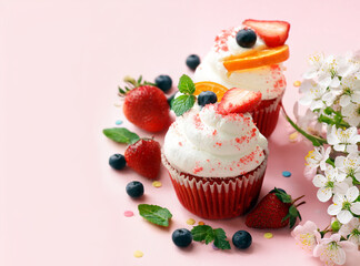 red velvet cupcakes for dessert and gift