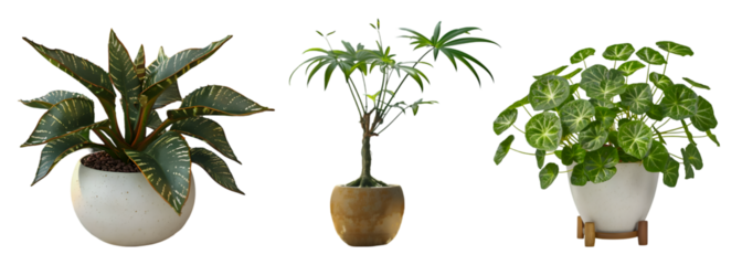 Potted plant isolated on transparent background
