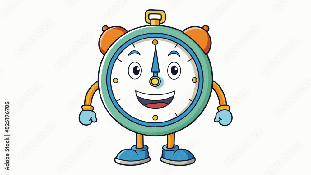 Fototapete A clock is a timetelling device with moving hands or digital display that keeps track of the passing hours minutes and seconds. It can come in various. Cartoon Vector.