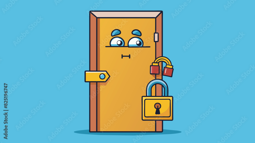 Poster a closed locked door portrays a closedminded attitude that is unwilling to consider new ideas or per