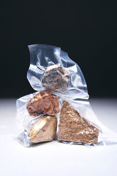 Vacuum packed rocks