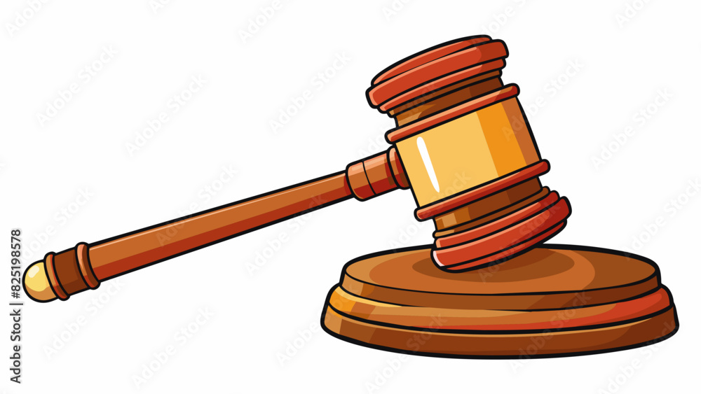 Poster a gavel commonly used by judges in courtrooms symbolizing the power and authority of the judicial sy