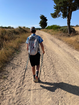 UGC of teen hiking on the Chemin the Stevenson in France