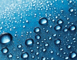 Wassertropfen aus blauen hintergrund vollbild texture