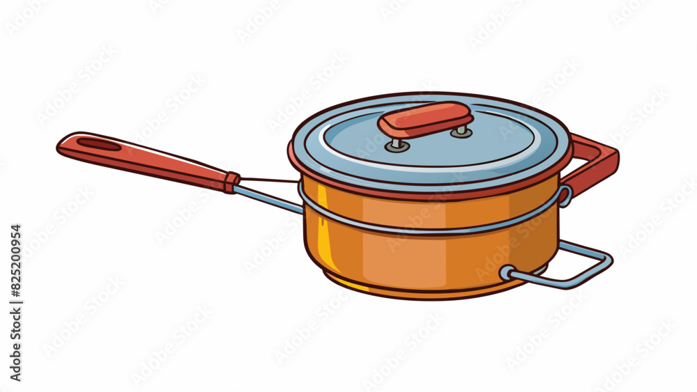 Poster an essential tool for camping trips the bring is a durable metal cooking pot with a long handle and 