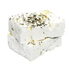 Feta cheese / transparent background