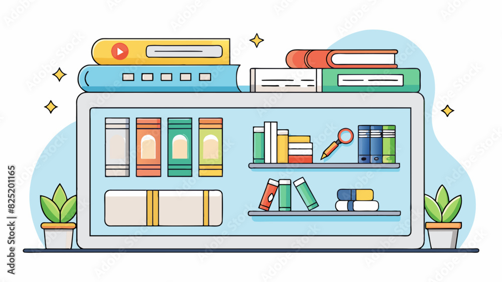 Poster an online bookstore with a minimalist design prominently displaying the latest book releases on the 