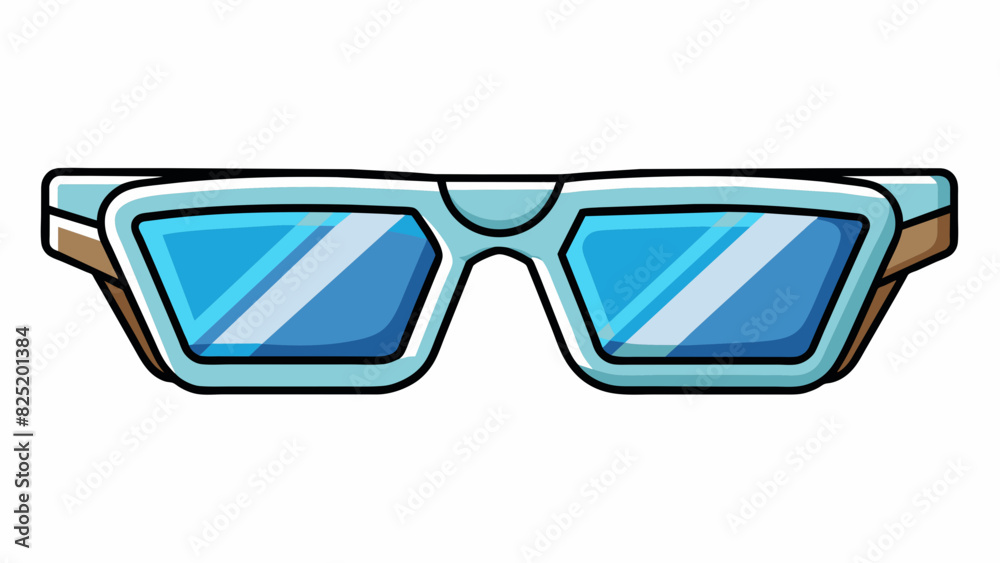 Poster a pair of glasses with immaculately clear lenses allowing the wearer to see everything around them w
