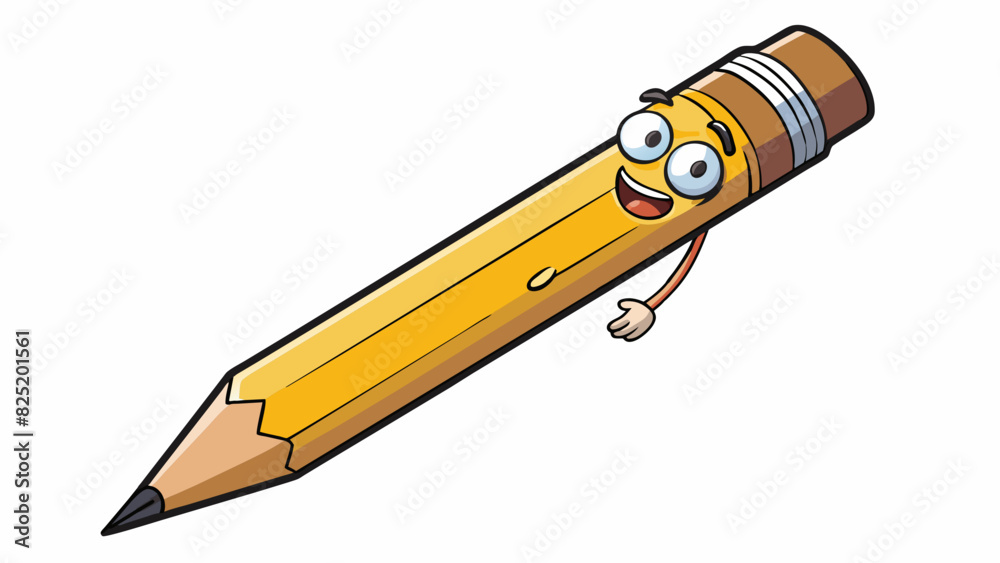 Aufkleber a pencil is a writing tool that is long and thin with a graphite or lead core encased in a wooden or
