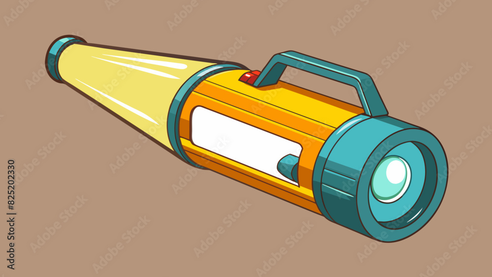Poster a rechargeable flashlight with a strong bright beam that is able to illuminate even the darkest corn