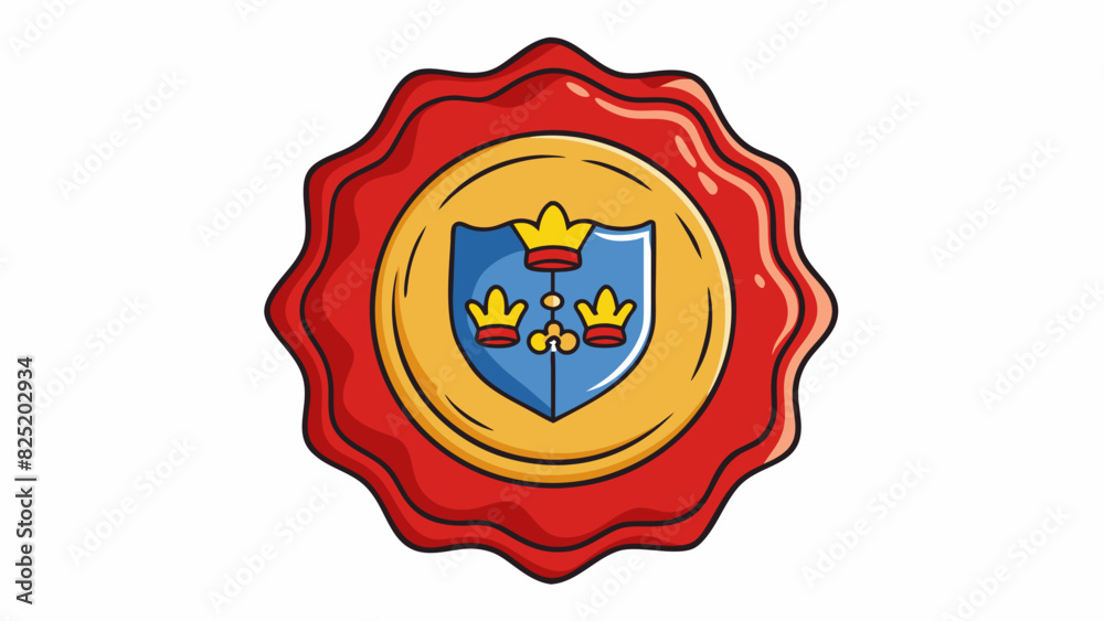 Poster a seal or stamp with the countrys coat of arms used to authenticate official documents and announcem