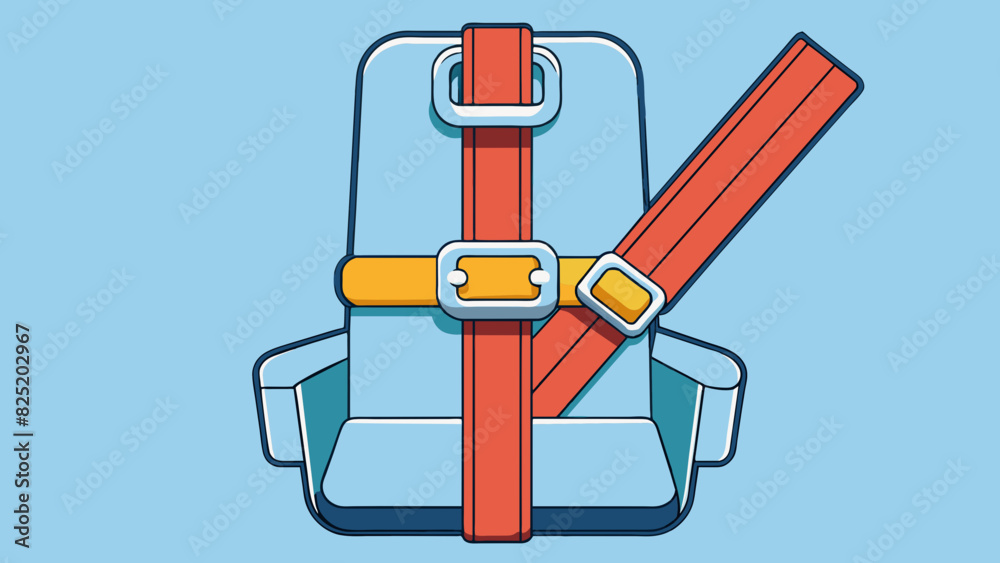 Poster a seatbelt ensures the safety of passengers in a car by securely fastening them to the seat during t