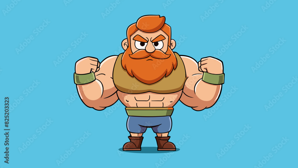Poster a short stocky man with a thick beard and calloused hands. he carries himself with a strong nononsen