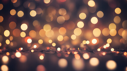  Artifical Intelligence generated bokeh abstract light background. Festive Background With