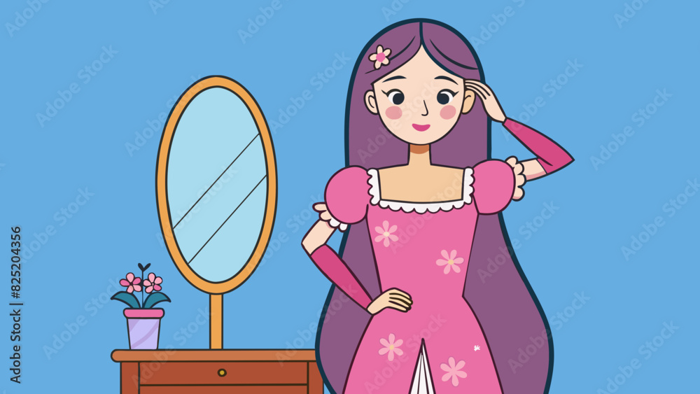 Sticker as she stood in front of the mirror brushing her long hair she noticed the delicate lace pattern of 