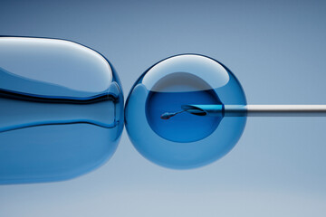 3D Render of In Vitro Fertilization Concept