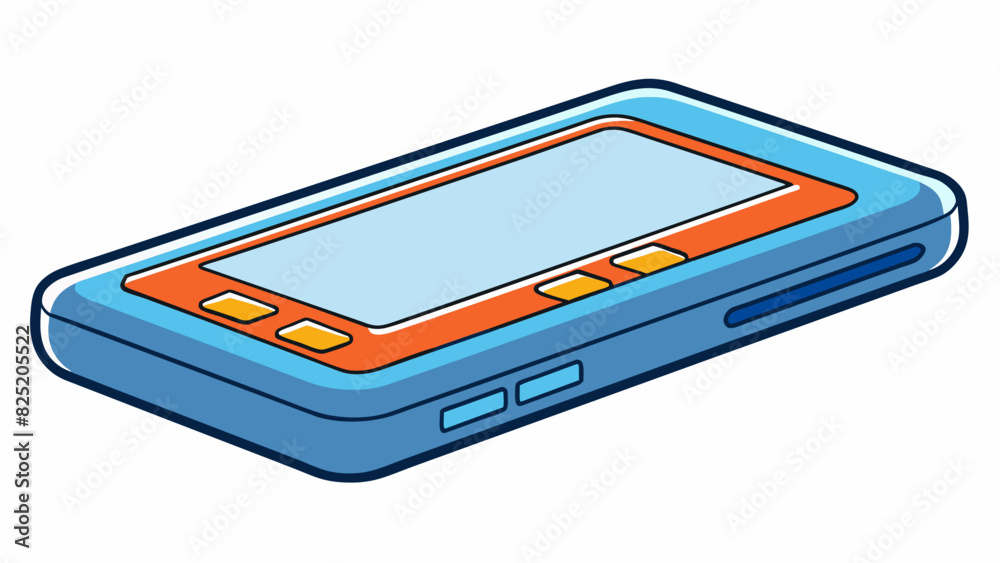 Fototapete A thin rectangular object with a glossy screen used for displaying digital images and videos. It can also store various files and connect to the. Cartoon Vector.