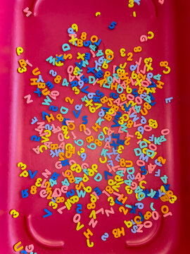 Letters and Numbers Background 