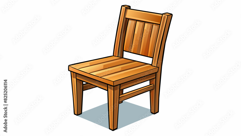Poster a wellcrafted wooden chair with smooth edges and a sy frame showcasing excellent workmanship and att