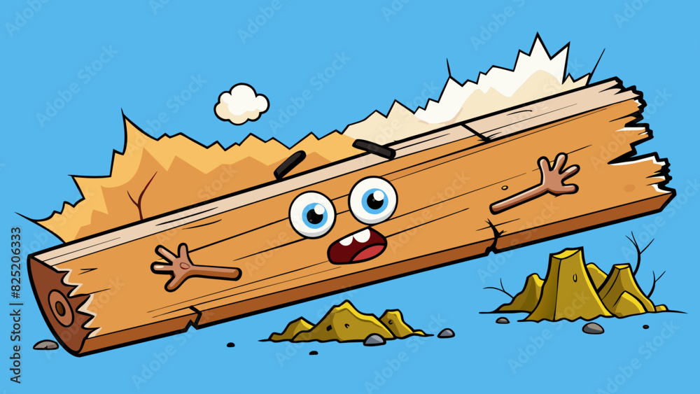 Poster a wooden plank splintered and cracked from years of enduring harsh weather and heavy foot traffic.. 