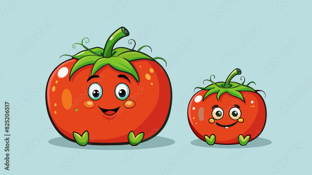 Poster by holding a ripe tomato and an unripe tomato next to each other you can compare the texture of thei