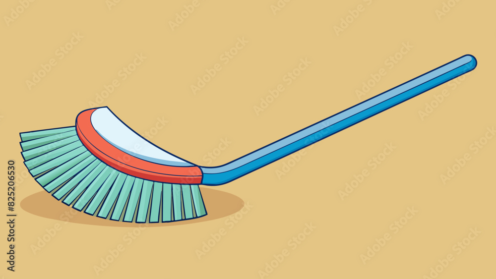 Poster Brushing The motion of moving a tool with soft bristles against a surface in a back and forth motion removing dirt and particles from its surface. The. Cartoon Vector.