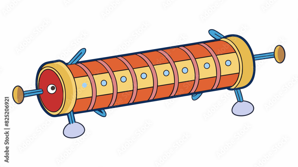 Poster Example 2 A long cylindrical structure with joints and muscles responsible for supporting and moving the rest of the body.. Cartoon Vector.