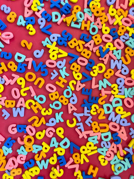 Letters and Numbers Background 