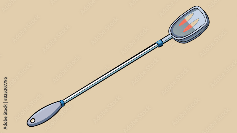 Poster in the kitchen oh is a slender metallic tool used for flipping and turning foods while cooking. it h