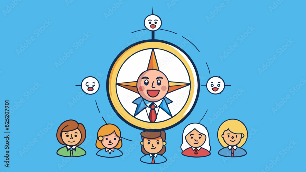 Poster just like a compass a leader possesses strong moral values and a clear sense of direction. they alwa