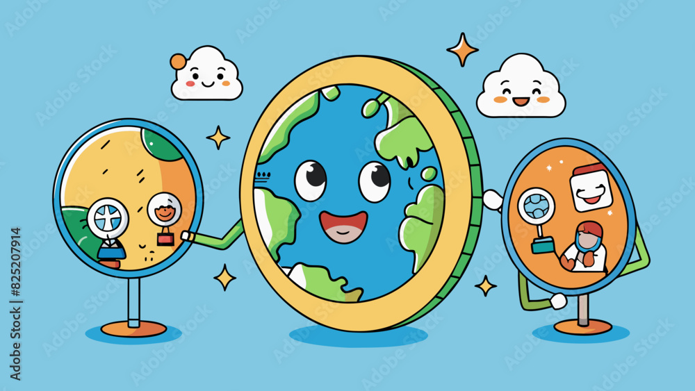 Poster Language is like a mirror reflecting the culture and values of a society but also shaping and influencing them through the power of language to convey. Cartoon Vector.