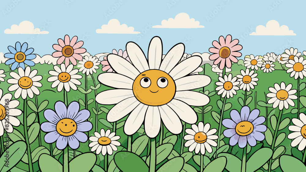 Poster like a daisy in a field of wildflowers she stands out with her unique and unapologetic sense of self
