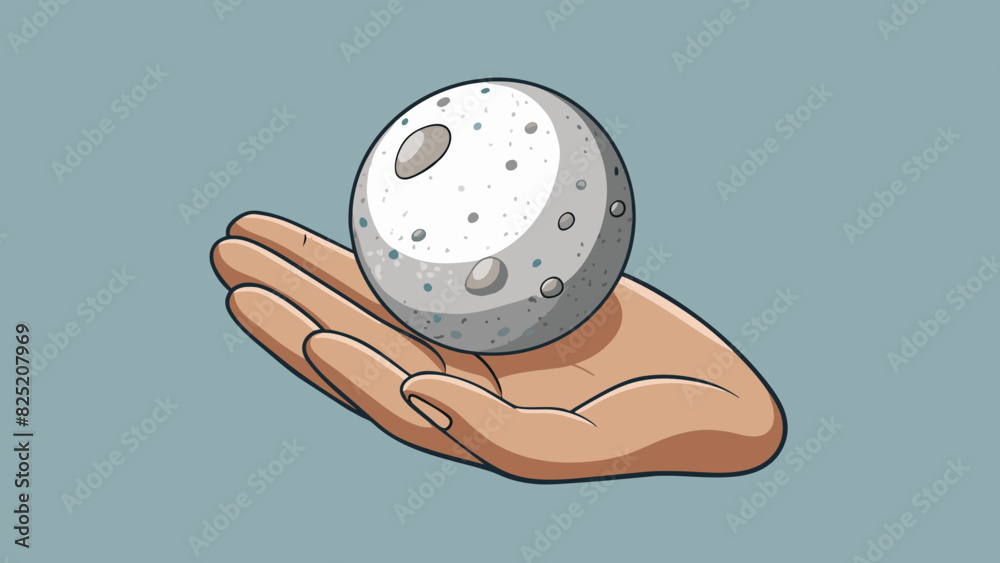 Poster little pebble smooth and round this pebble fits comfortably in the palm of your hand. its grey color