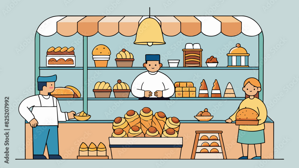 Poster local bakery the scent of freshlybaked pastries and bread wafts through the air as you step into thi