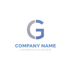Letter CG logo design, vector logo design 