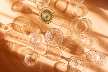 Peach Glass Reflections