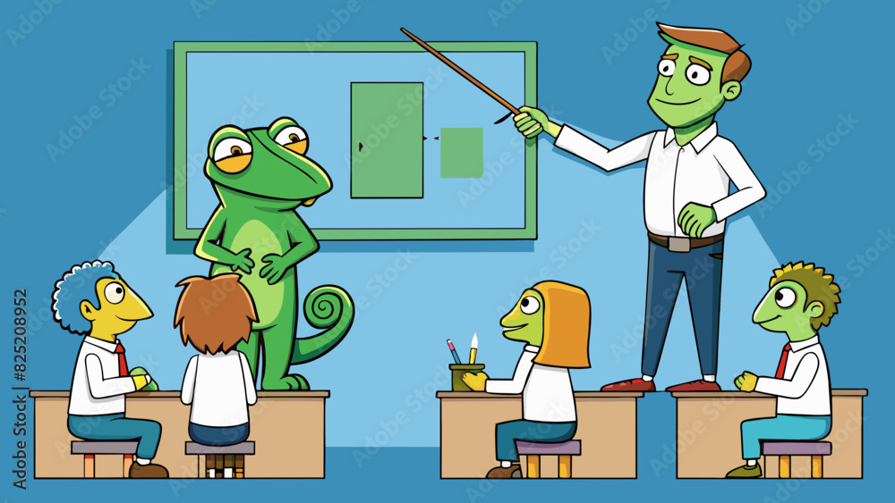 Poster teachers are like chameleons adapting their teaching ods to suit each individual students needs.. ca