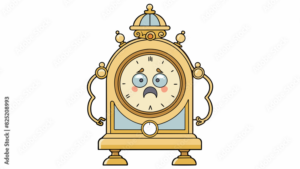 Poster the antique clock was a previous treasure its intricate hands and delicate glass face a testament to