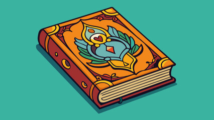 The books cover was adorned with intricate designs showcasing the authors great attention to detail.. Cartoon Vector.