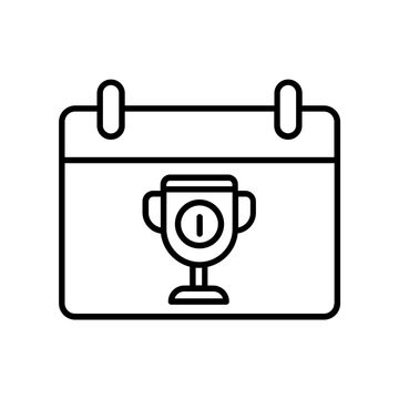 recommend clip art: championship calendar icon. outline icon