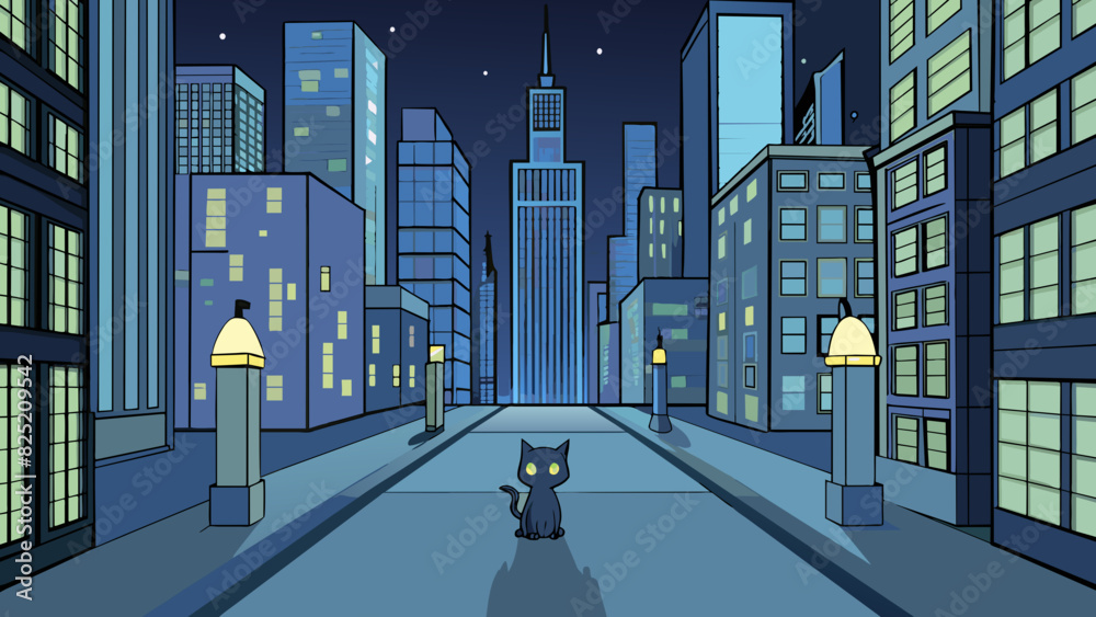 Aufkleber the city was shrouded in a blanket of darkness broken only by the glowing windows of skyscrs and the