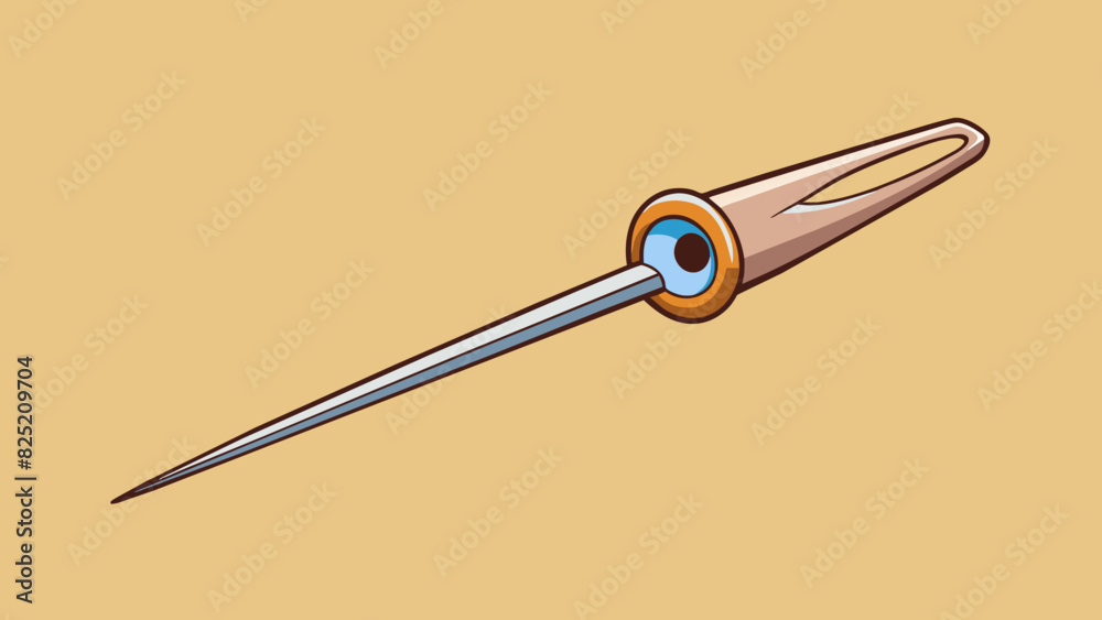 Poster the end of a needle is a sharp and narrow point used for piercing and sewing fabric. it is often mad