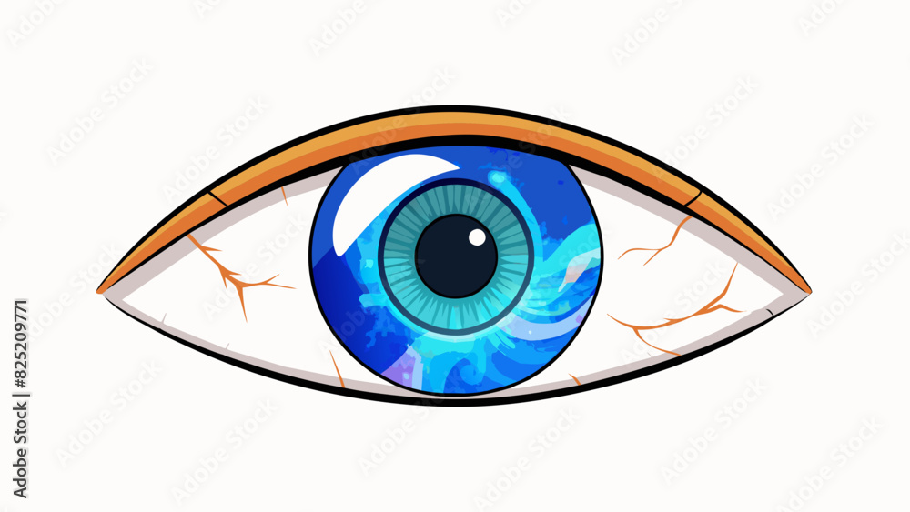 Poster the eye was unlike any other with a unique heterochromia pattern where one iris was a vibrant blue a