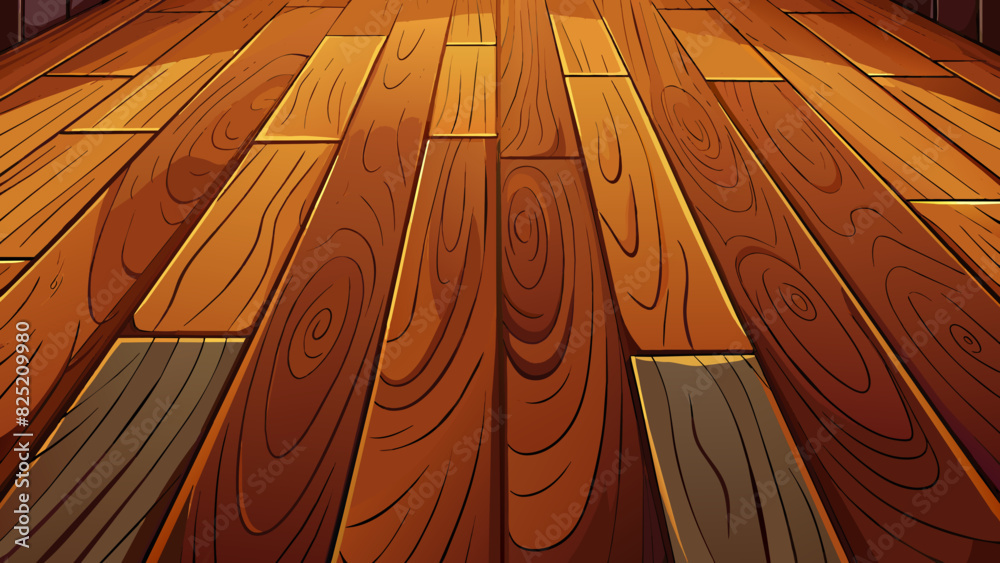 Aufkleber the floor is made of dark polished wood giving off a rich and luxurious feel. the wood grain is visi