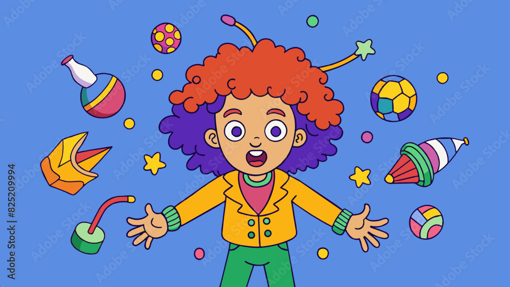 Poster the fourth person is a bundle of energy with wild curly hair and a constant fidgety movement. they a