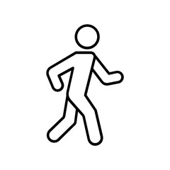 Race Walking icon. outline icon