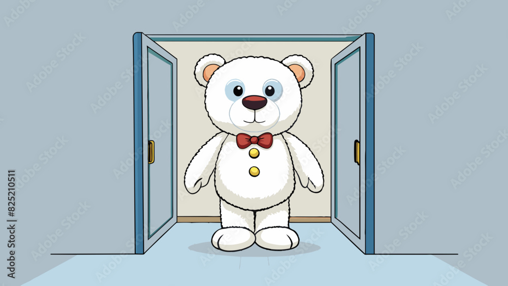 Poster the misss treasured stuffed bear had soft white fur and bright button eyes that seemed to follow you