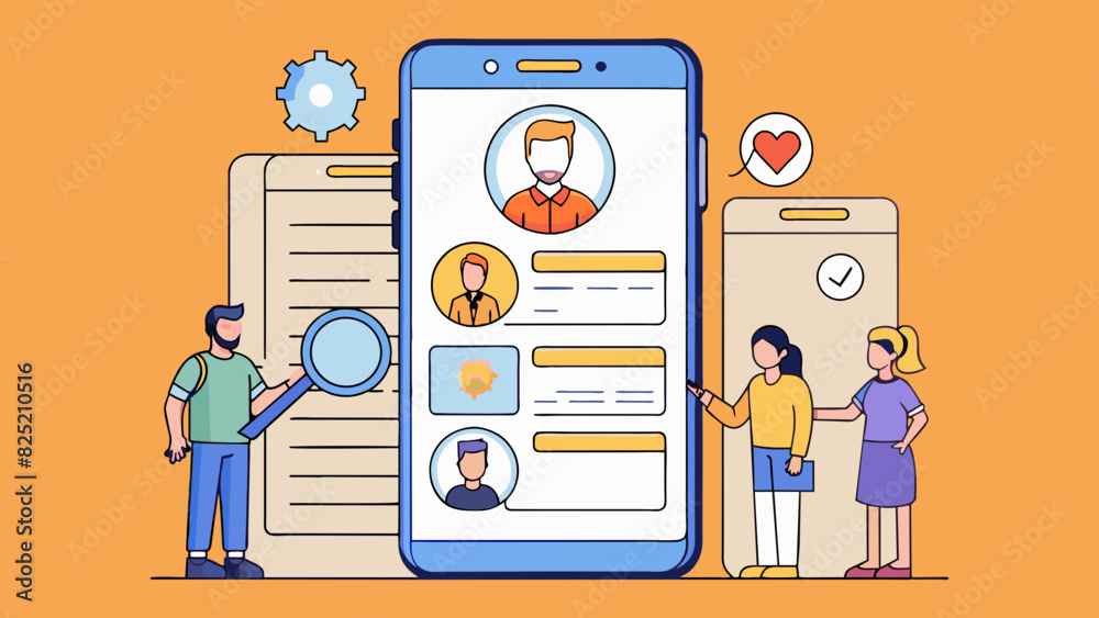 Poster The mobile app version of Indeed is perfect for busy job seekers onthego. Its compact size and efficiency make it easy to use with features such as. Cartoon Vector.