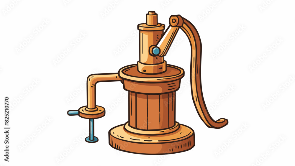 Poster the old rusty handcranked water pump may have been small in size but its ability to draw up gallons 