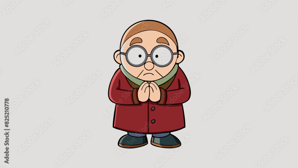 Poster the other had a timid demeanor with hunched shoulders and fidgety hands. their glasses were large an